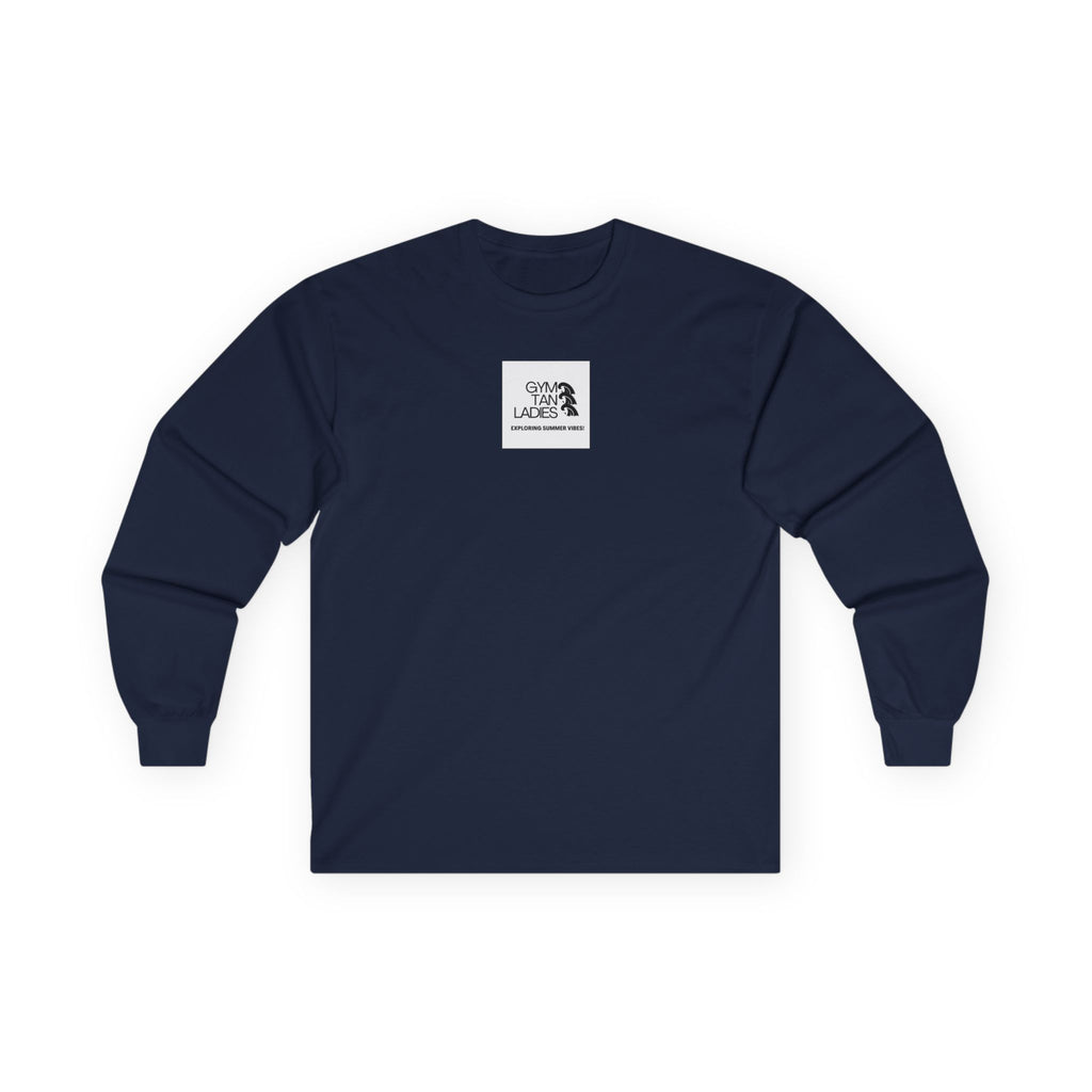 Gym Tan Long Sleeve Tee Logo Fitness Shirt