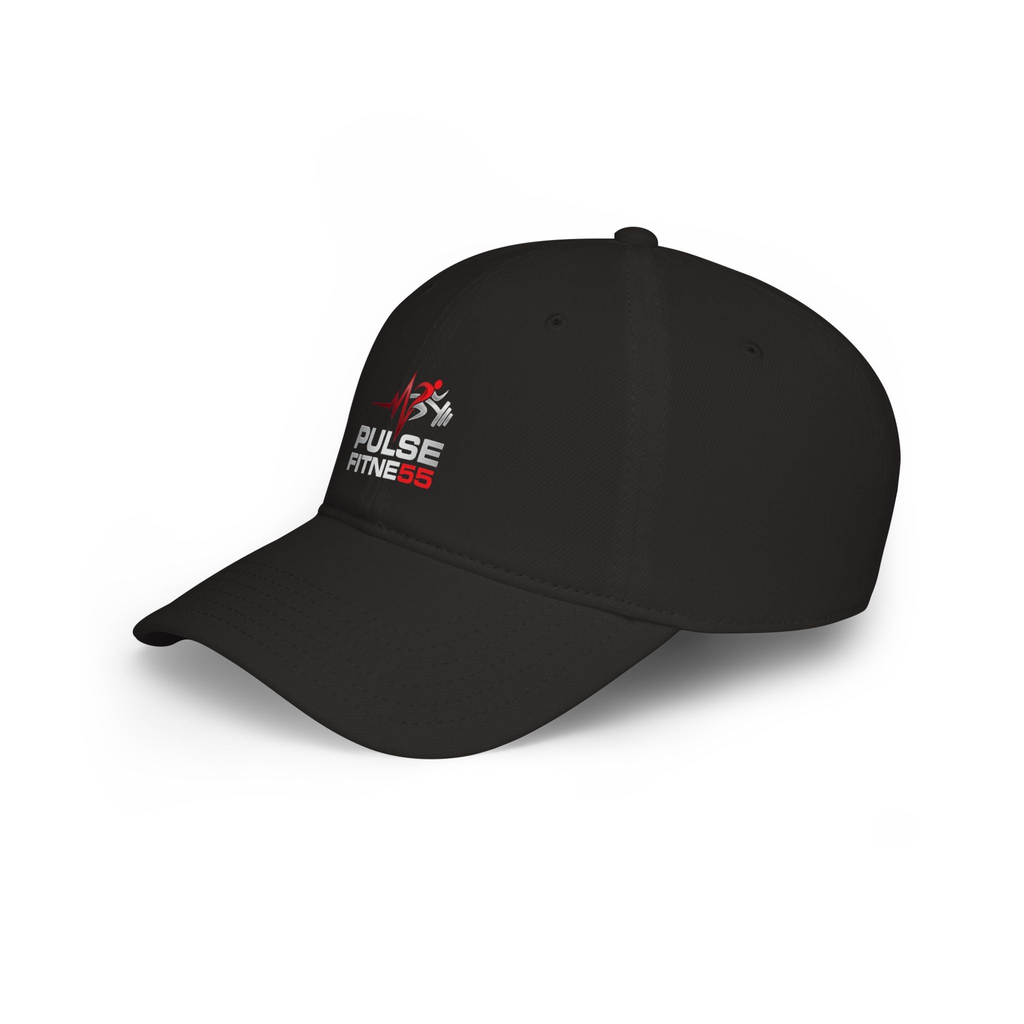 Pulse Fitness Low Profile Baseball Cap — Embroidered Gym Hat