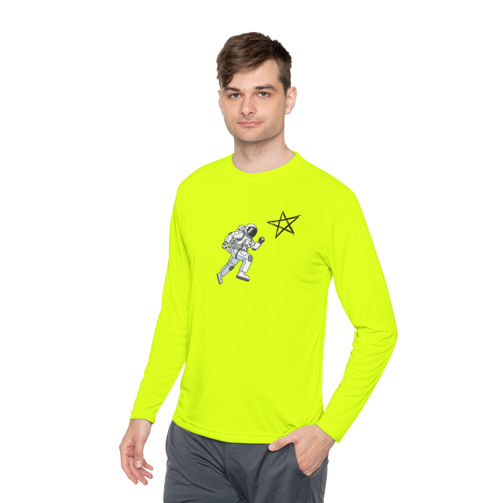 Astronaut Star Long Sleeve Tee — 'GinaStar' Graphic Performance Tee