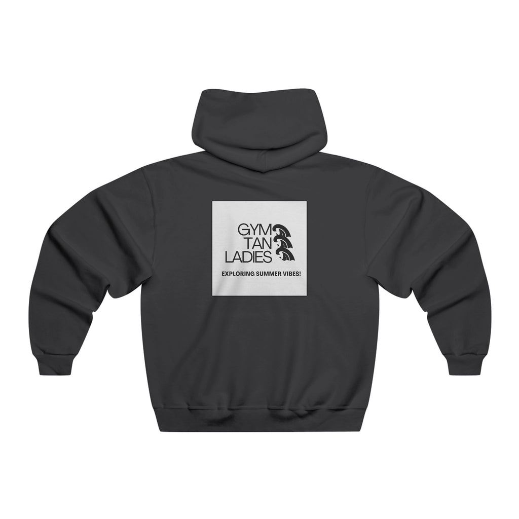 Mens Gym Tan Hoodie — 'Exploring Summer Vibes' Logo Sweatshirt