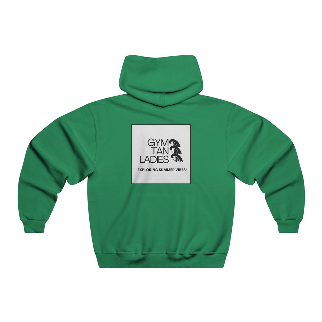 Mens Gym Tan Hoodie — 'Exploring Summer Vibes' Logo Sweatshirt