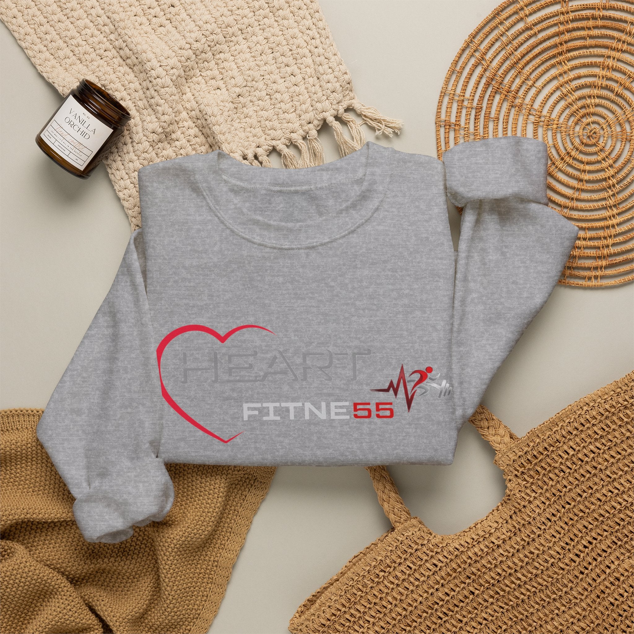 Women's (Heart Fitne55) Heavy Blend™ Crewneck Sweatshirt