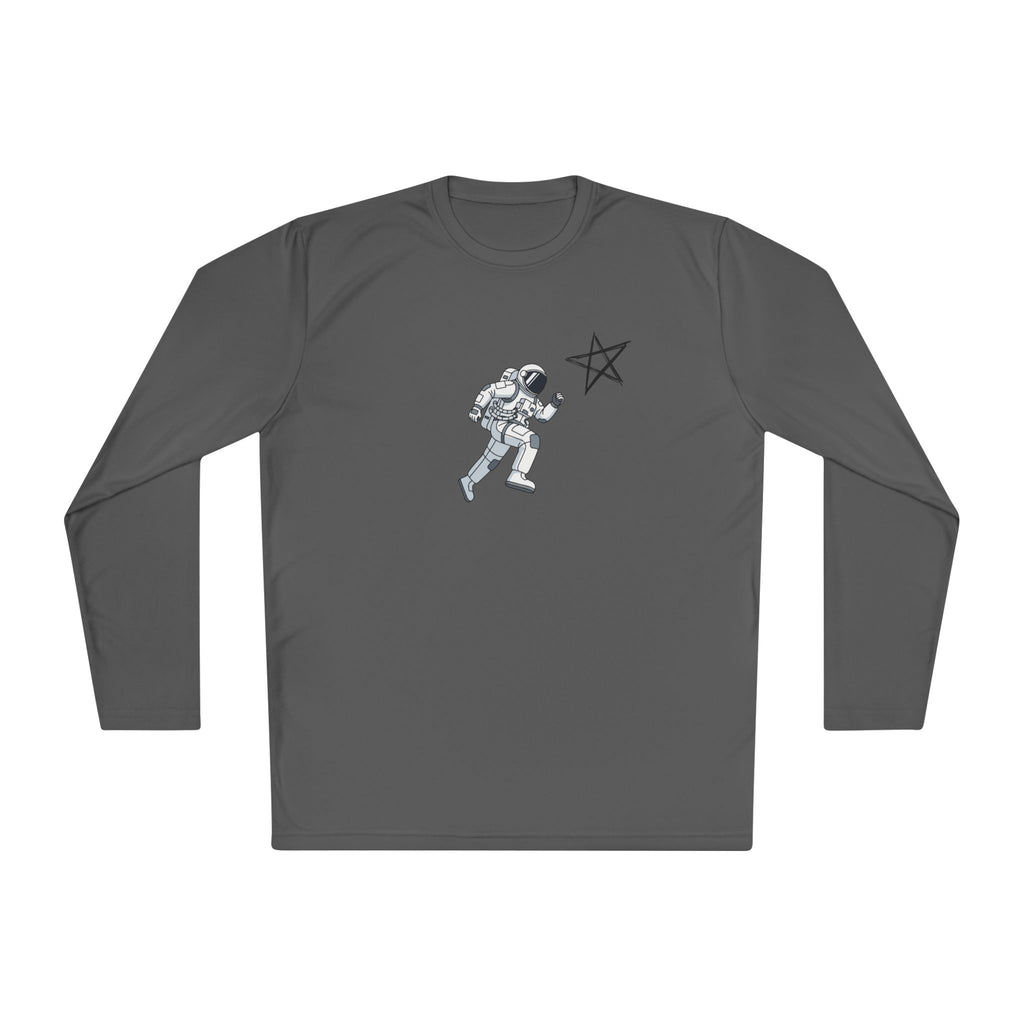 Astronaut Star Long Sleeve Tee — 'GinaStar' Graphic Performance Tee