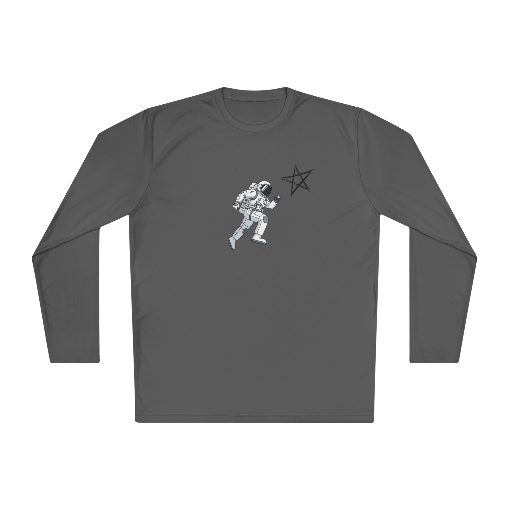 Astronaut Star Long Sleeve Tee — 'GinaStar' Graphic Performance Tee