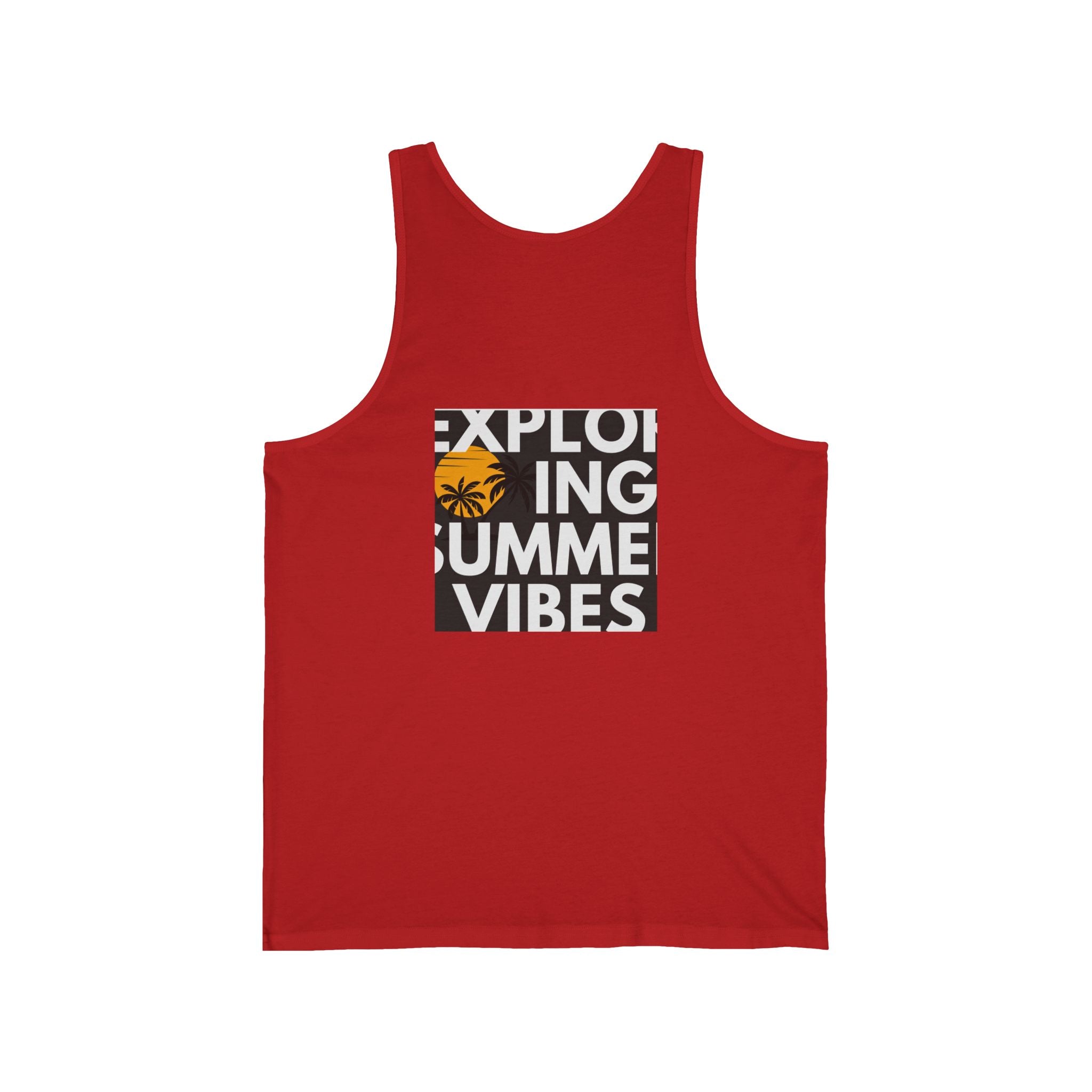 Summer Palm Tank Top — 'Summer Vibes' Sunset Beach Graphic Tank