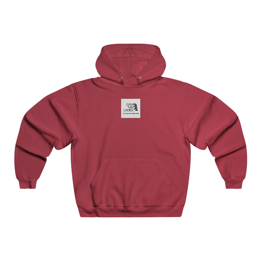 Mens Gym Tan Hoodie — 'Exploring Summer Vibes' Logo Sweatshirt