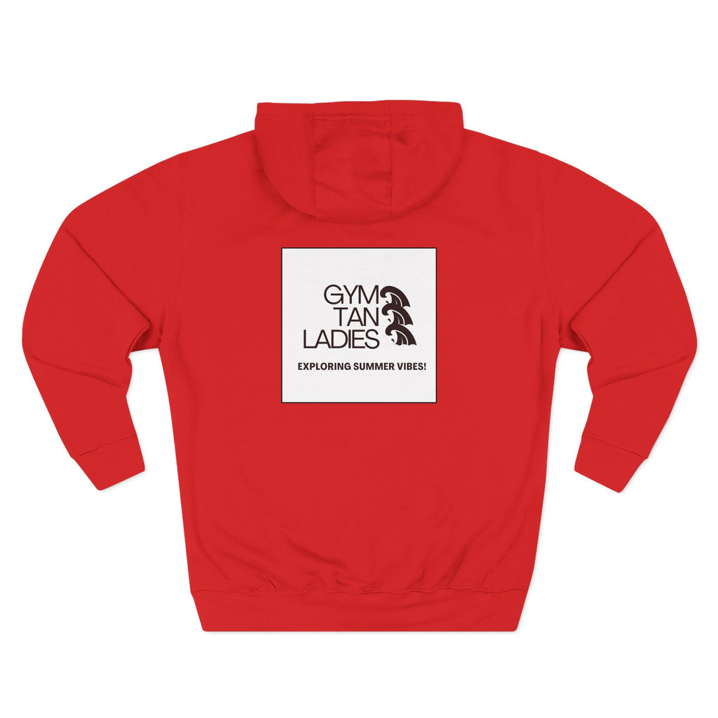Gym Tan Ladies Hoodie — 'Exploring Summer Vibes' Graphic Pullover