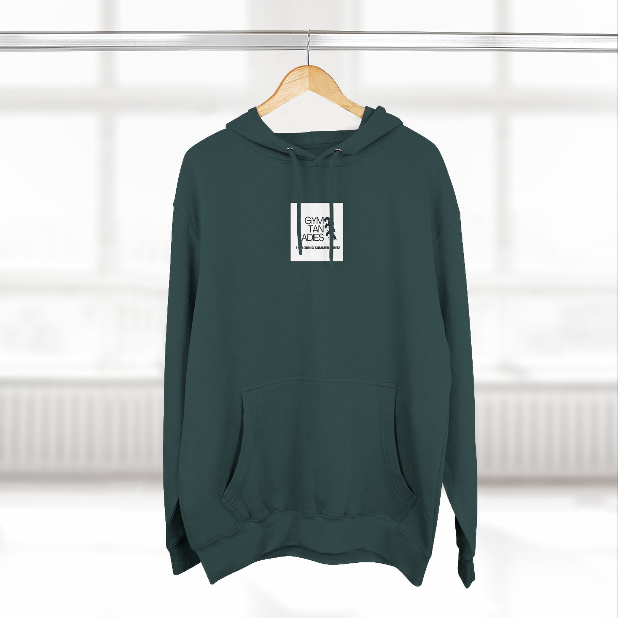 Gym Tan Ladies Hoodie — 'Exploring Summer Vibes' Graphic Pullover