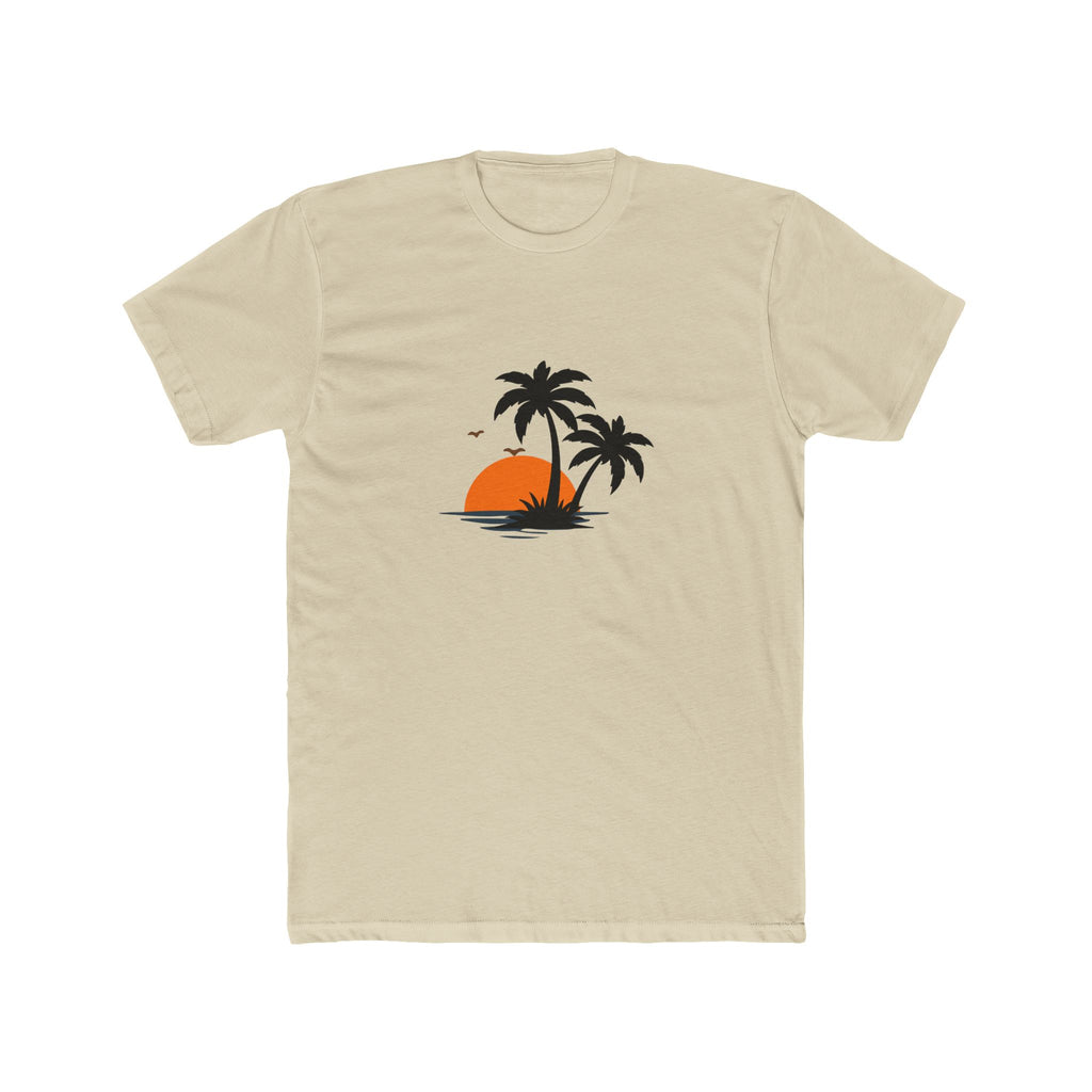 Mens Summer vibe Cotton Crew Tee