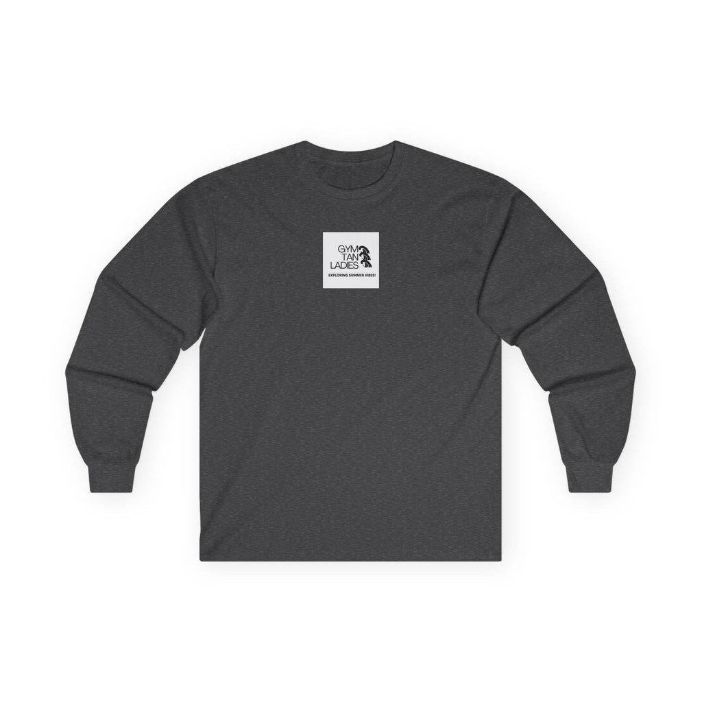 Gym Tan Long Sleeve Tee Logo Fitness Shirt