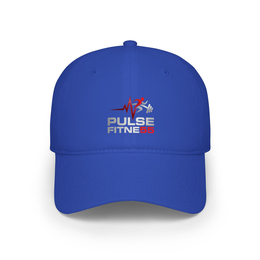 Pulse Fitness Low Profile Baseball Cap — Embroidered Gym Hat
