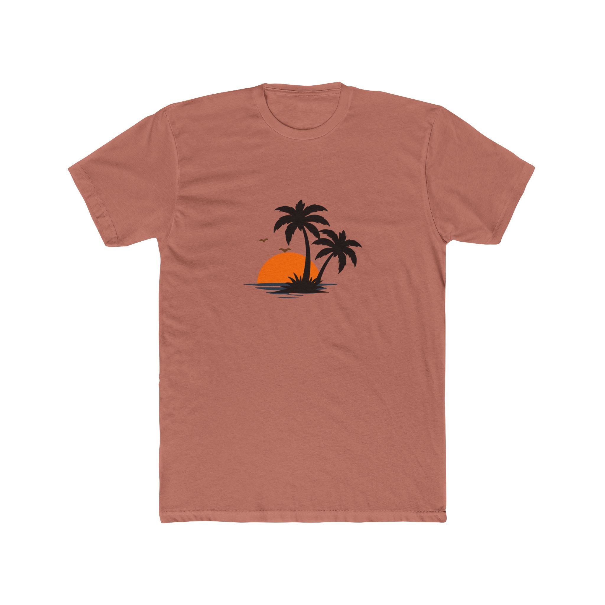 Mens Summer vibe Cotton Crew Tee