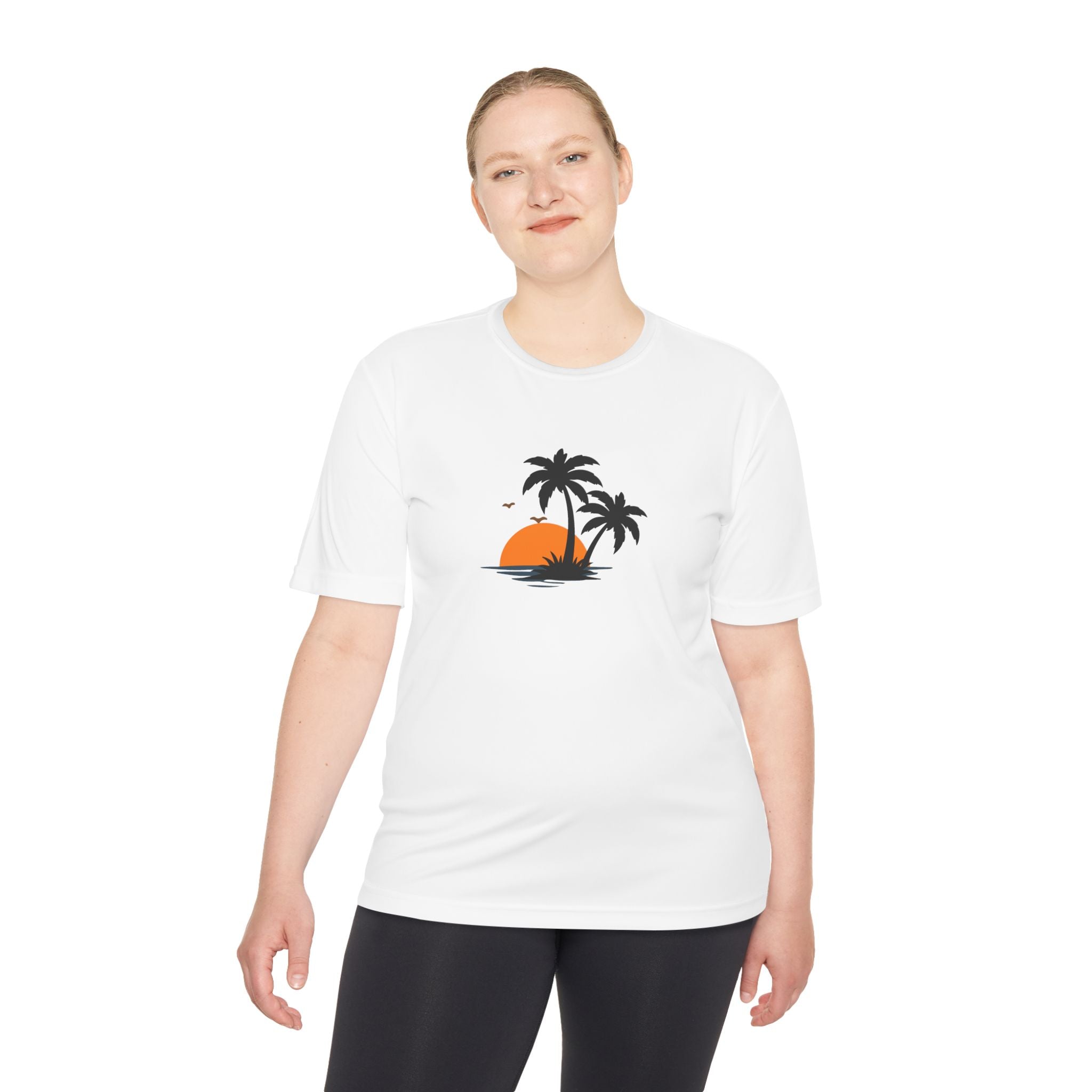 Summer Vibes Palm Tee — "Exploring Summer Vibes" Moisture-Wicking Shirt