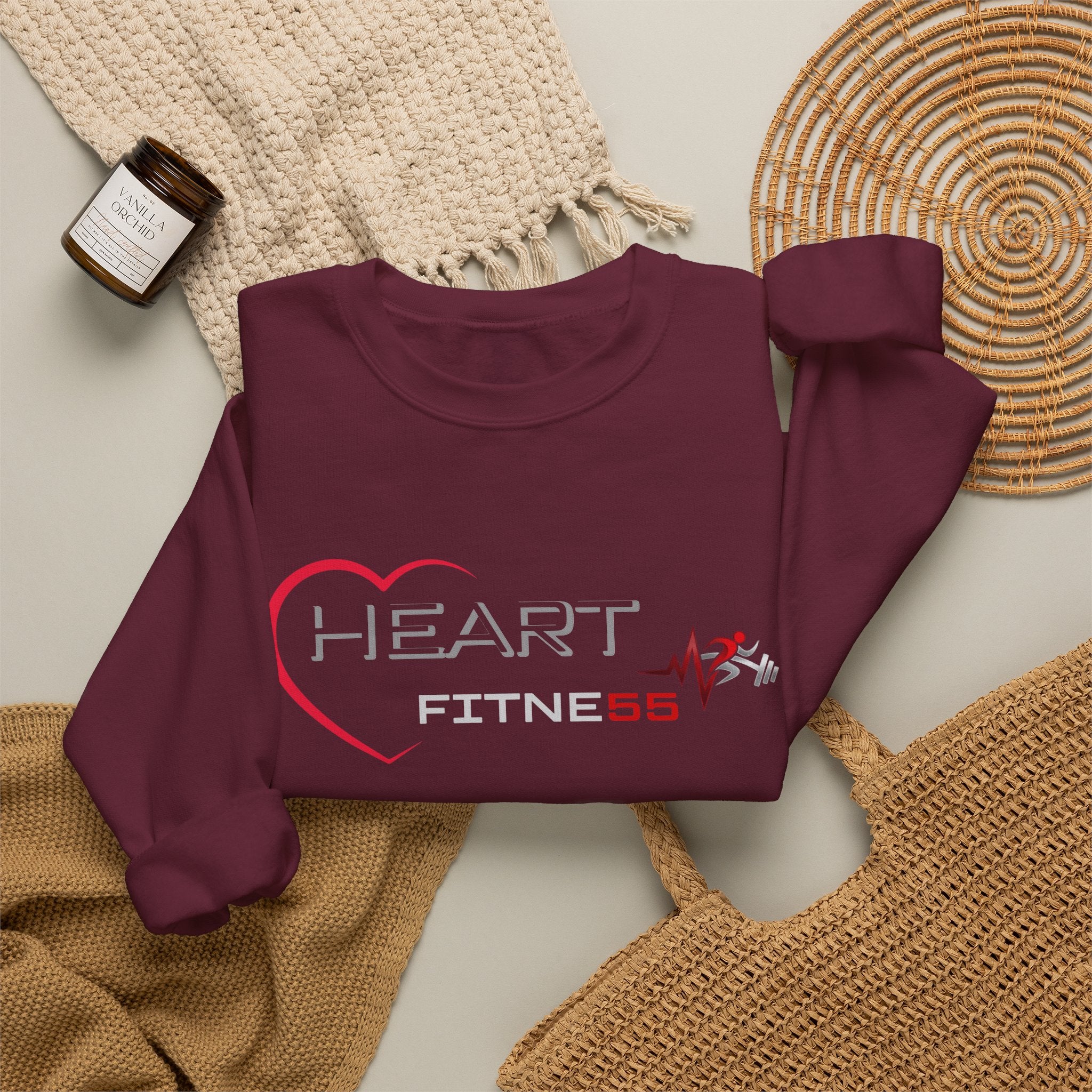 Women's (Heart Fitne55) Heavy Blend™ Crewneck Sweatshirt