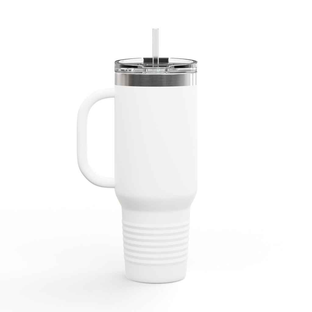 40oz Insulated Travel Mug — Pulse Fitness Logo Stainless Steel Tumbler with Straw