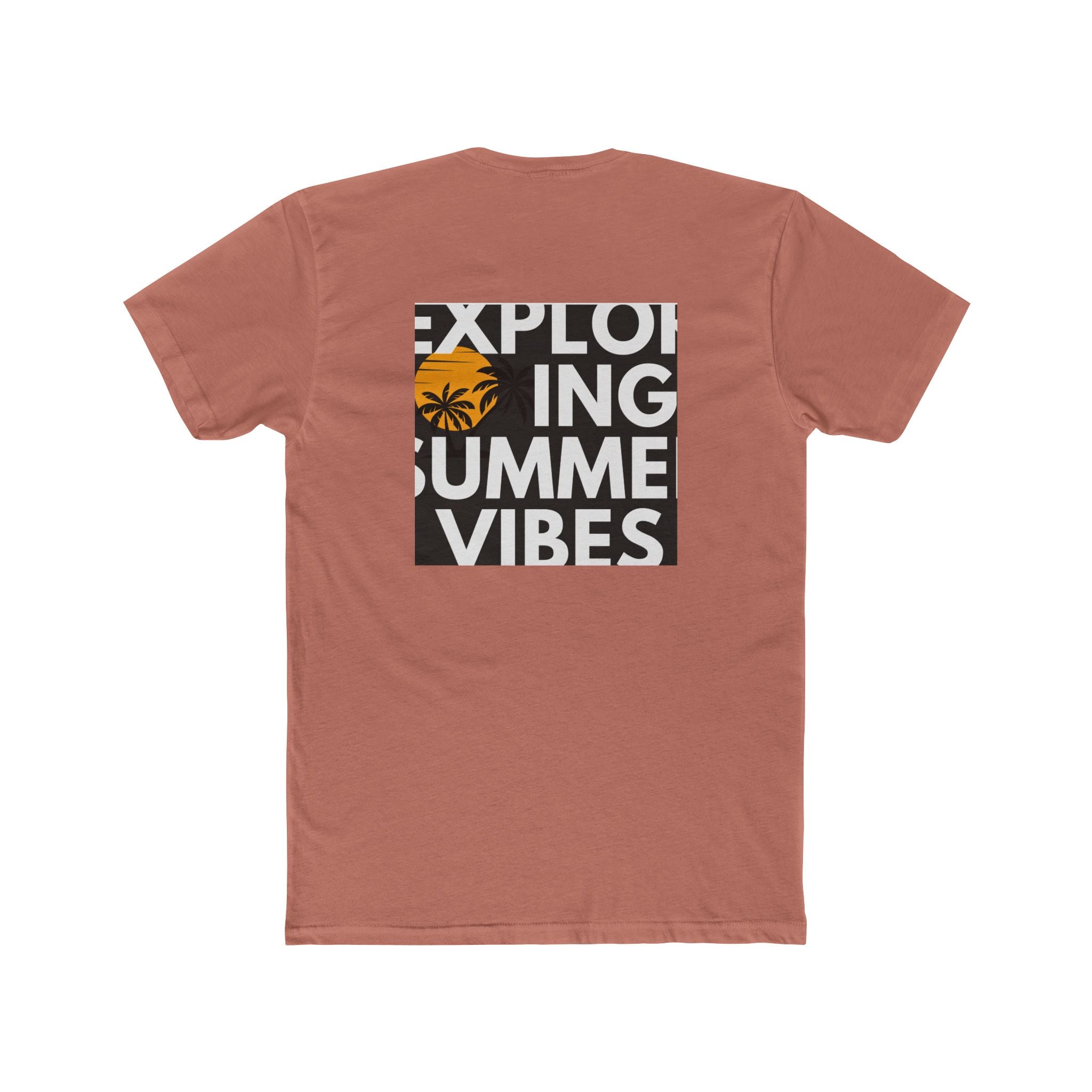 Mens Summer vibe Cotton Crew Tee