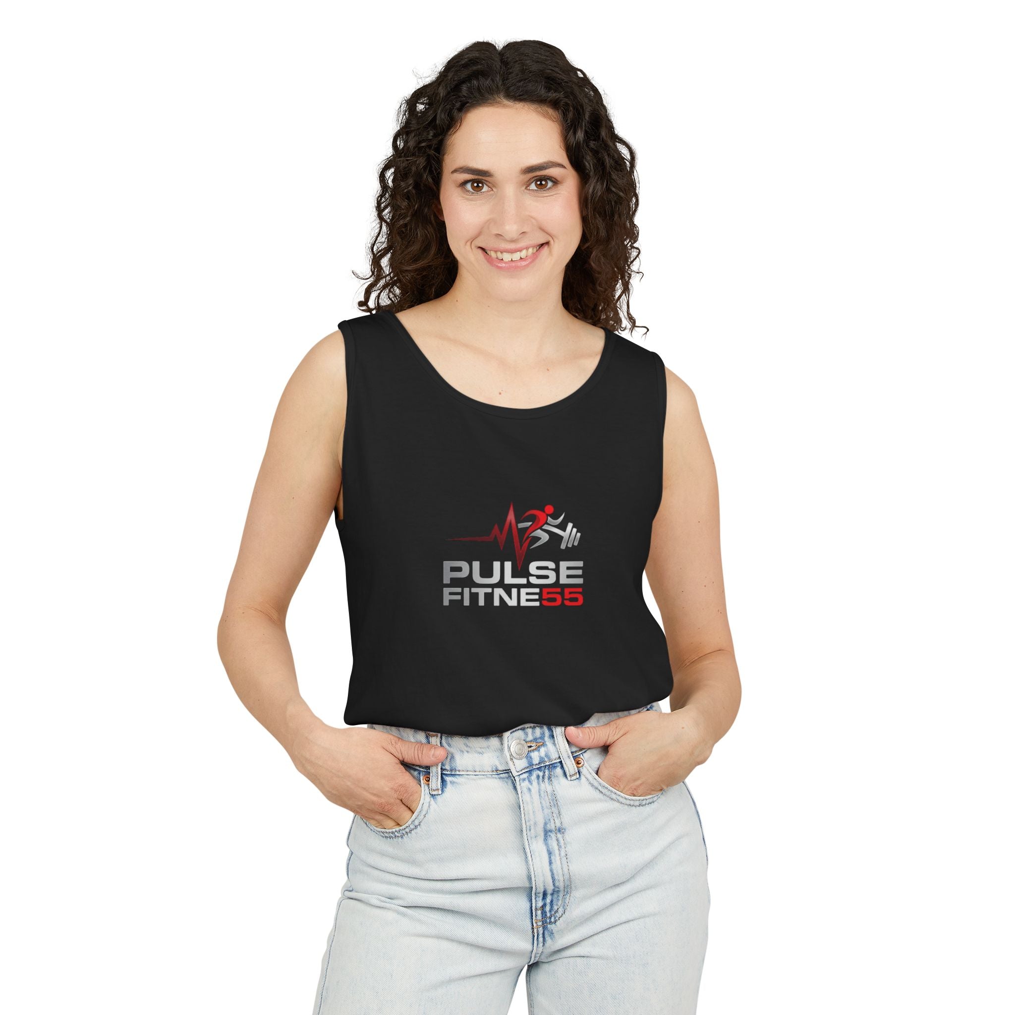 Pulse Fitness Logo Tank Top — Athletic Gym Workout Tank