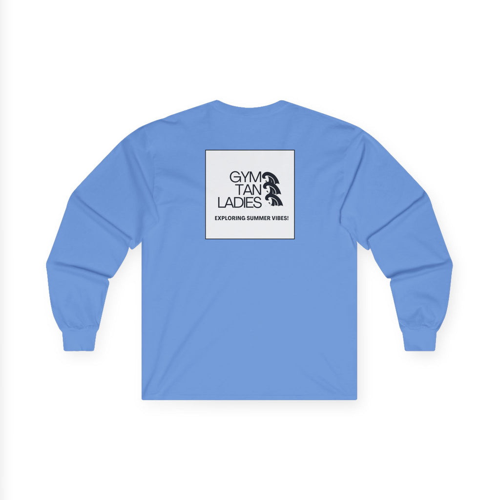 Gym Tan Long Sleeve Tee Logo Fitness Shirt