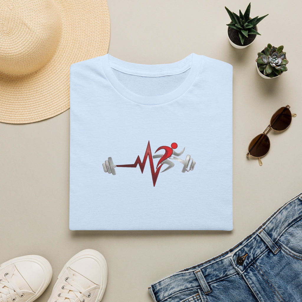 Camiseta Latido Fitness — Corredor & Barra Pulsación Gimnasio