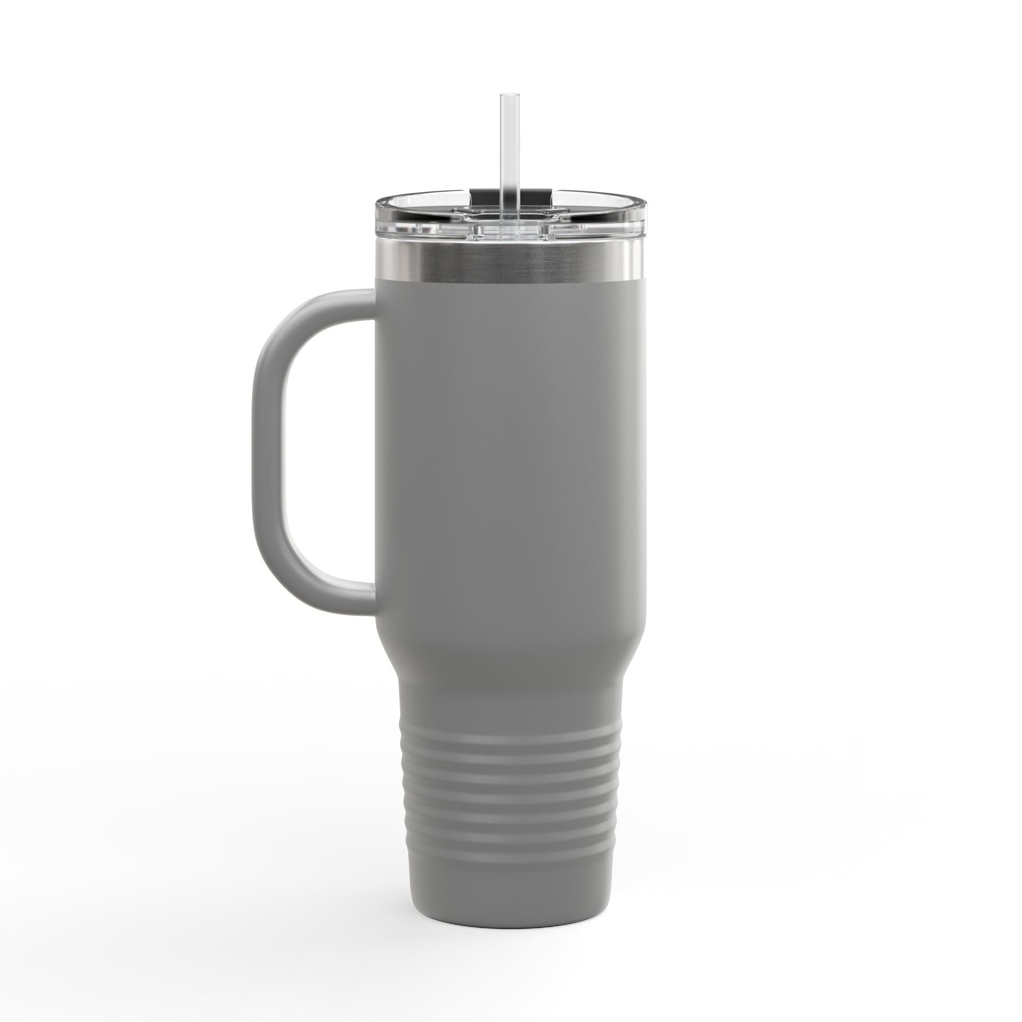 40oz Insulated Travel Mug — Pulse Fitness Logo Stainless Steel Tumbler with Straw