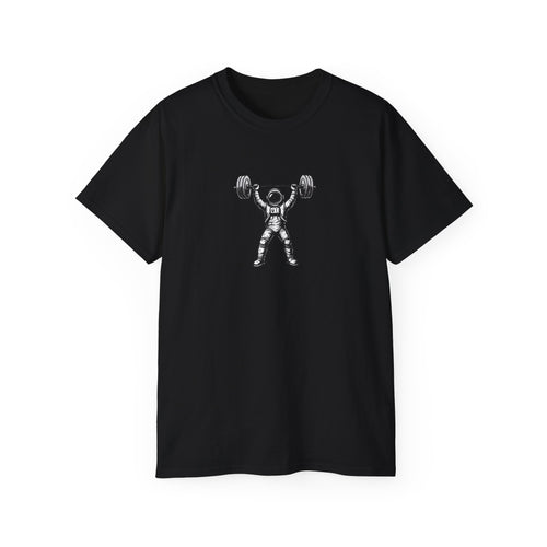 Fitness T‑Shirt — Pulse Fitness Weightlifting Astronaut Graphic Tee