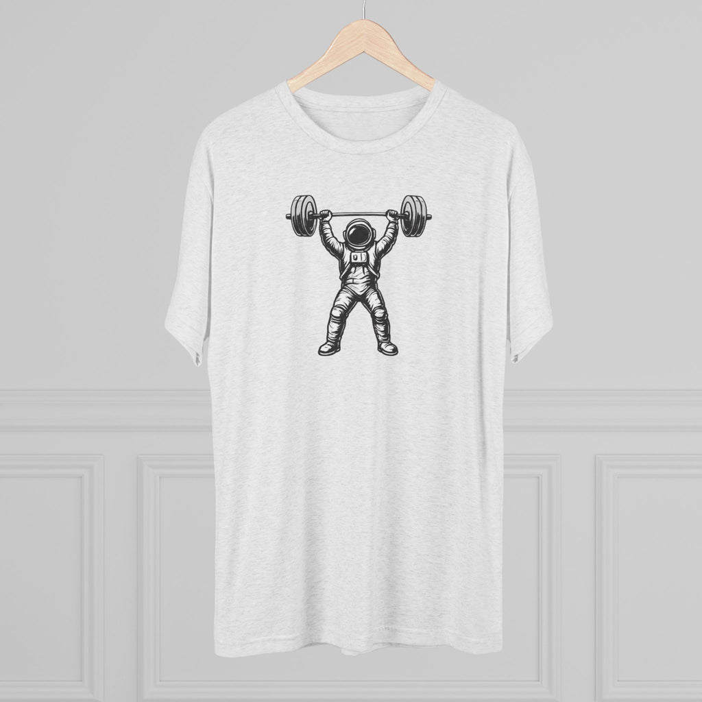 Astronaut Weightlifter Tee — Gym Star Performance Fitness Shirt