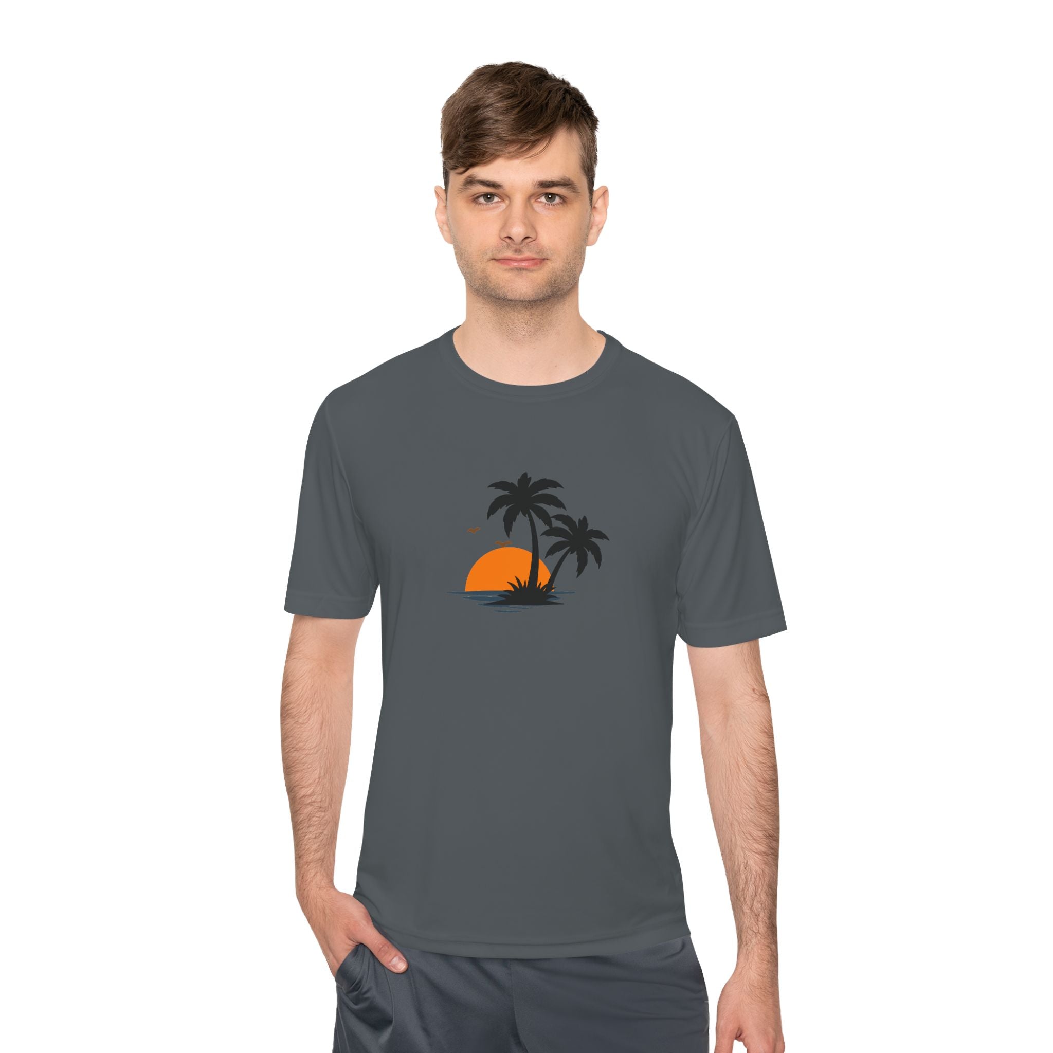 Summer Vibes Palm Tee — "Exploring Summer Vibes" Moisture-Wicking Shirt