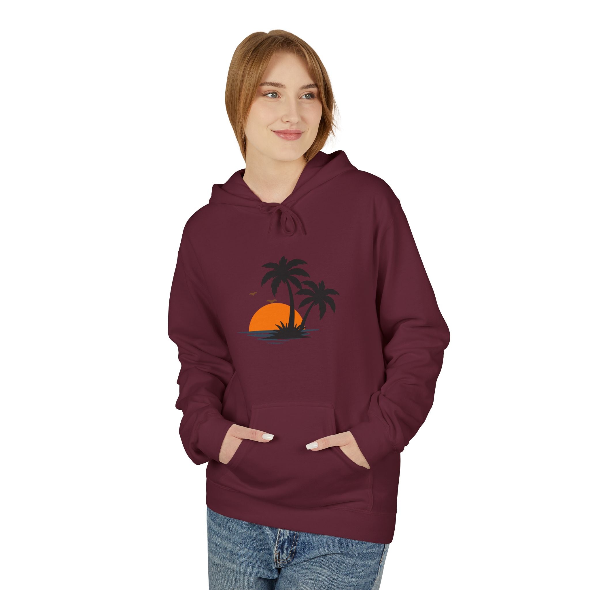 Mens Midweight Softstyle Fleece Hoodie