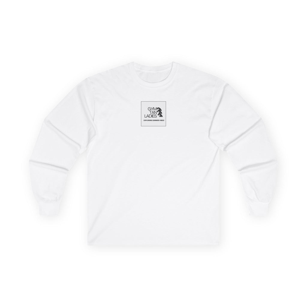 Gym Tan Long Sleeve Tee Logo Fitness Shirt