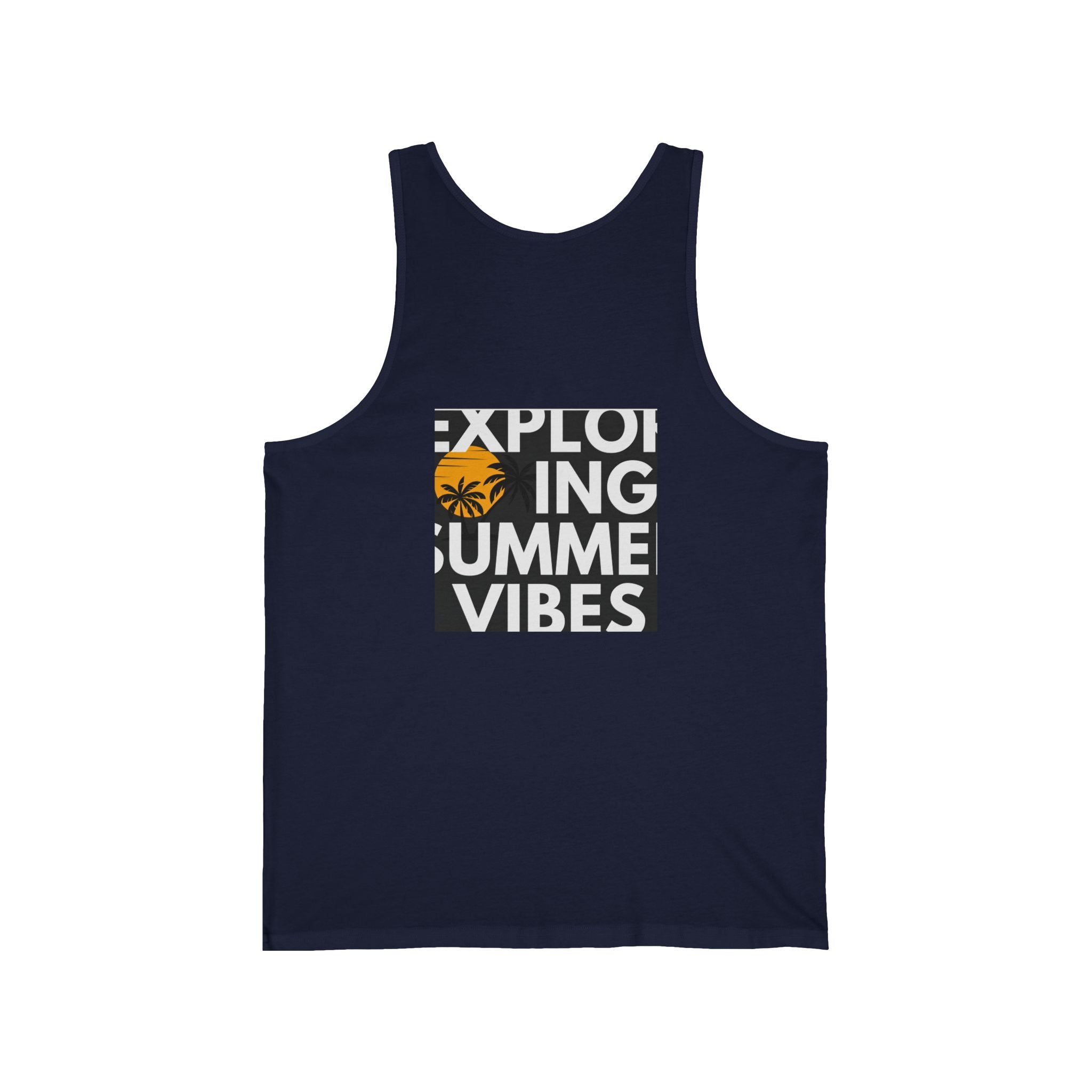 Summer Palm Tank Top — 'Summer Vibes' Sunset Beach Graphic Tank