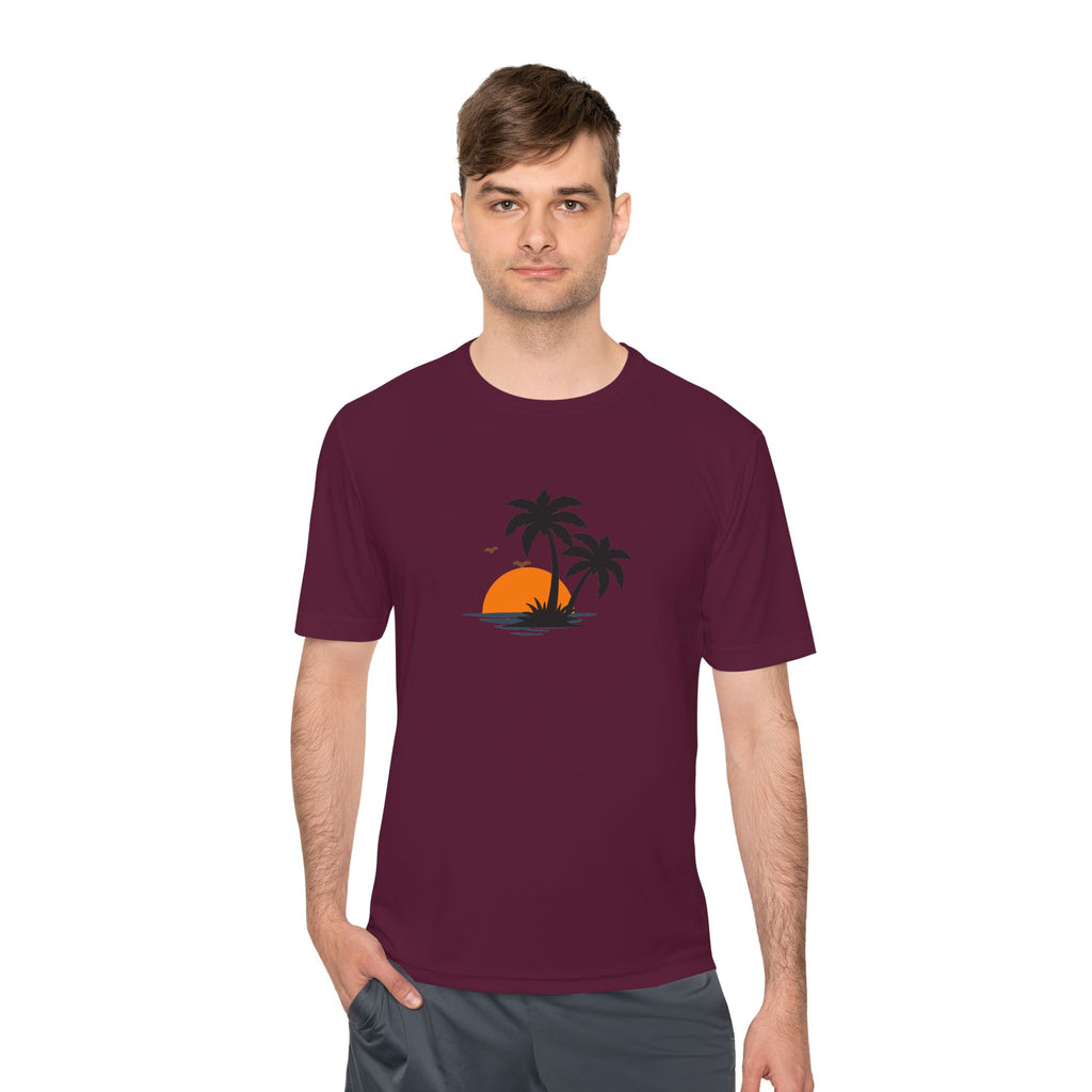 Summer Vibes Palm Tee — "Exploring Summer Vibes" Moisture-Wicking Shirt