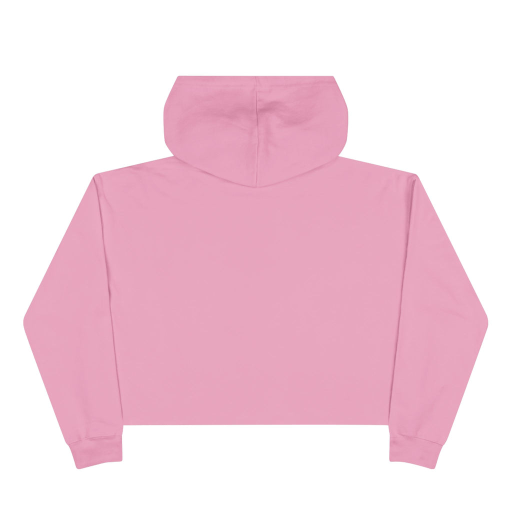 Pulse Fitness Crop Hoodie — Women's Gym Cropped Hoodie with Heartbeat Barbell Logo
