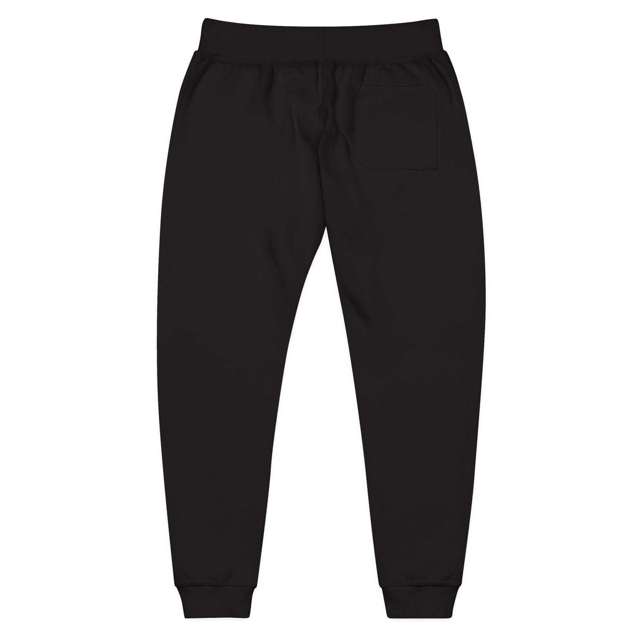 Embroidered Minimalist White Fleece Sweatpants — Cozy Everyday Joggers