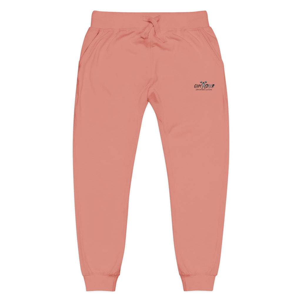 Embroidered Minimalist White Fleece Sweatpants — Cozy Everyday Joggers