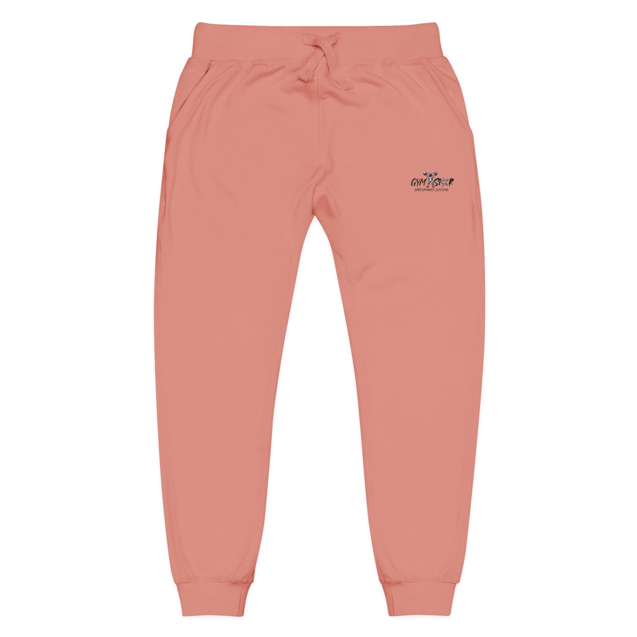 Embroidered Minimalist White Fleece Sweatpants — Cozy Everyday Joggers