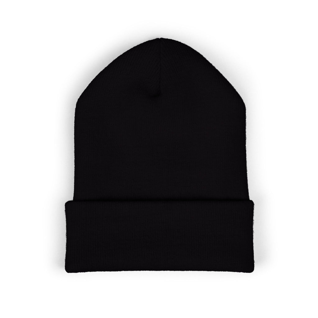 EMT Heartbeat Embroidered Beanie - Classic Cuffed Knit Hat for First Responders