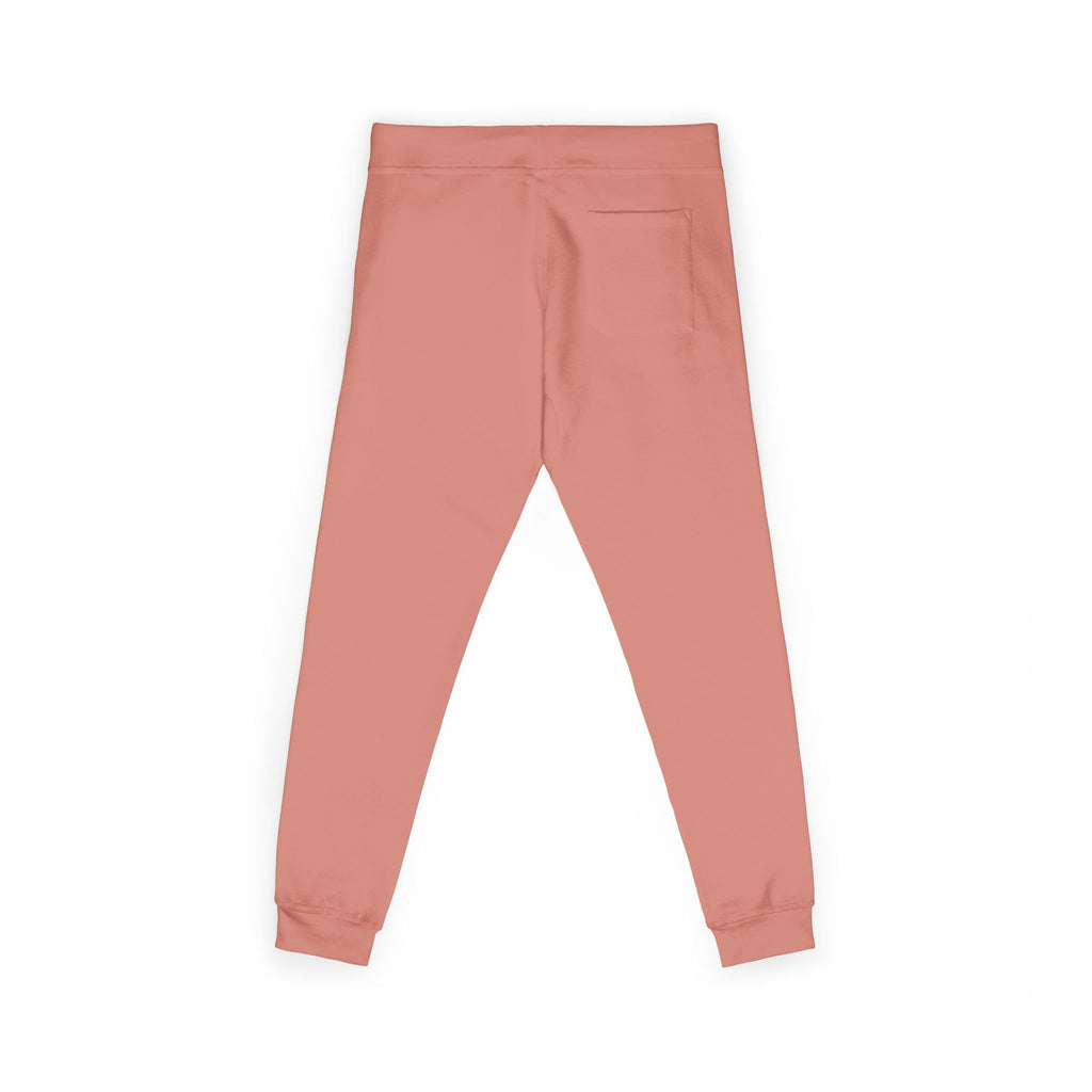 Embroidered Minimalist White Fleece Sweatpants — Cozy Everyday Joggers