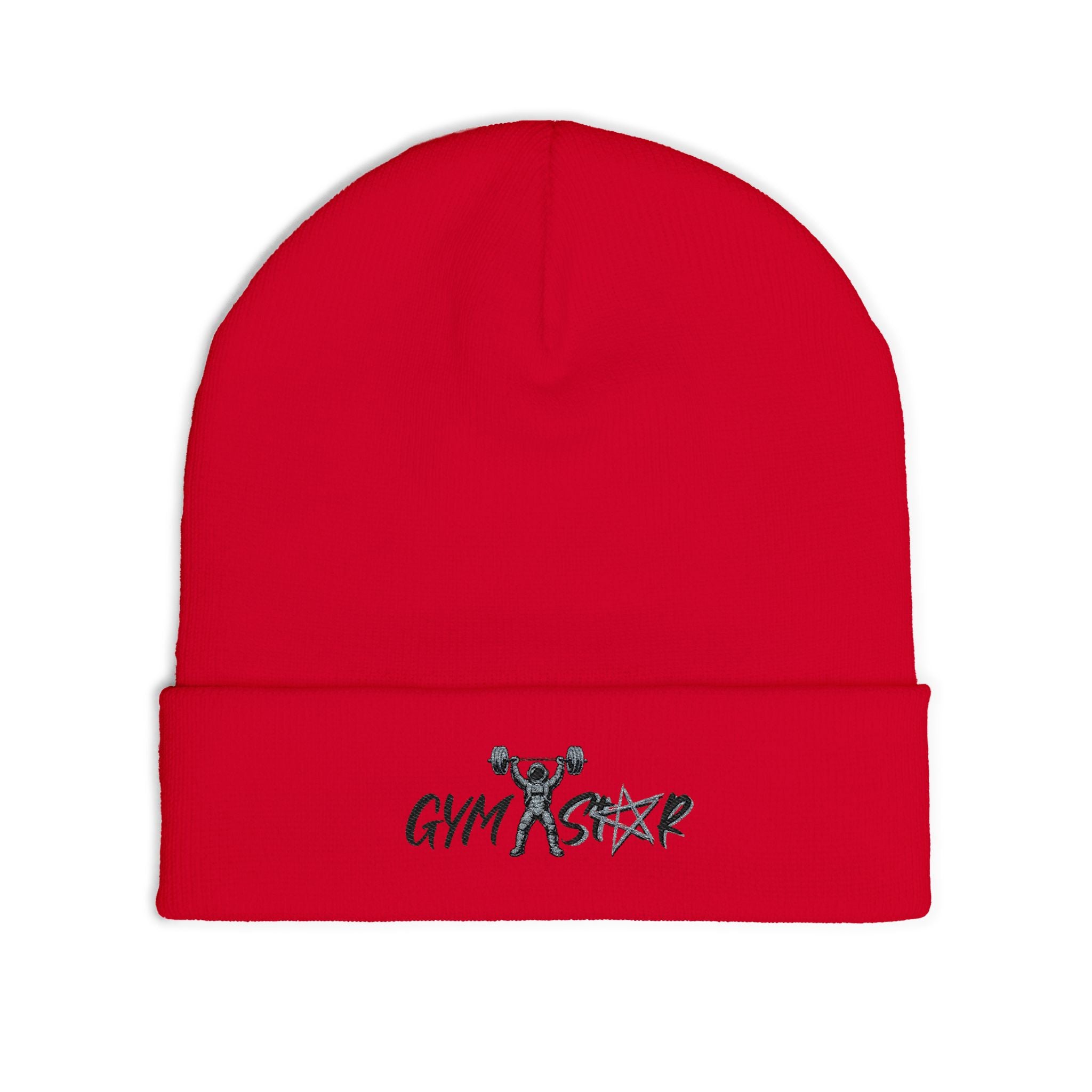 Gym Strong Embroidered Knit Beanie