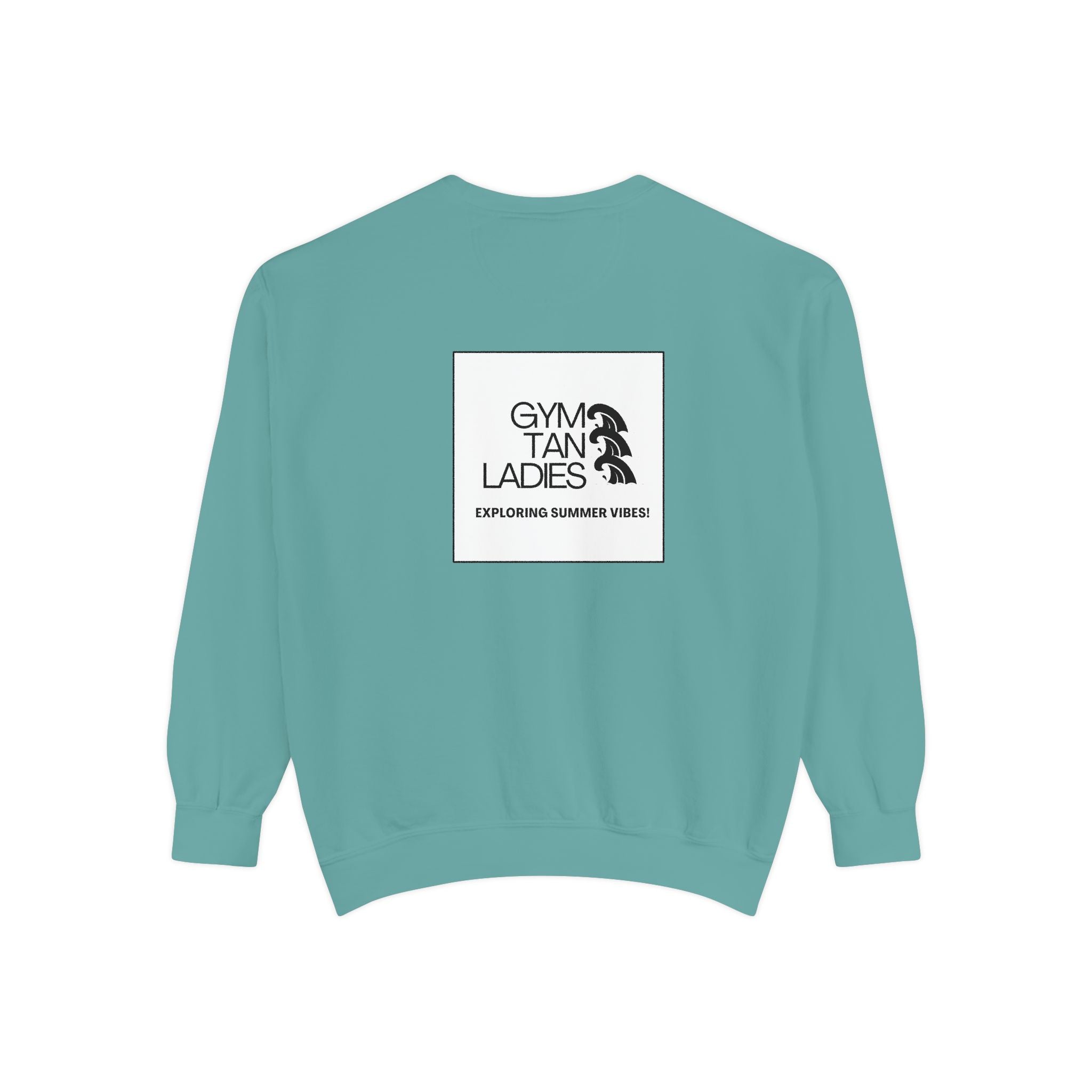 Mens Gym Tan Sweatshirt Logo Crewneck