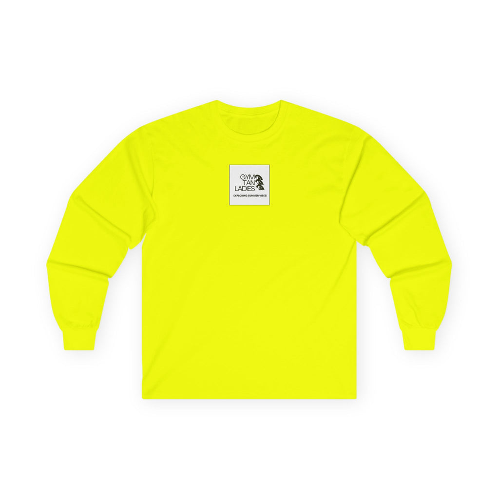 Gym Tan Long Sleeve Tee Logo Fitness Shirt