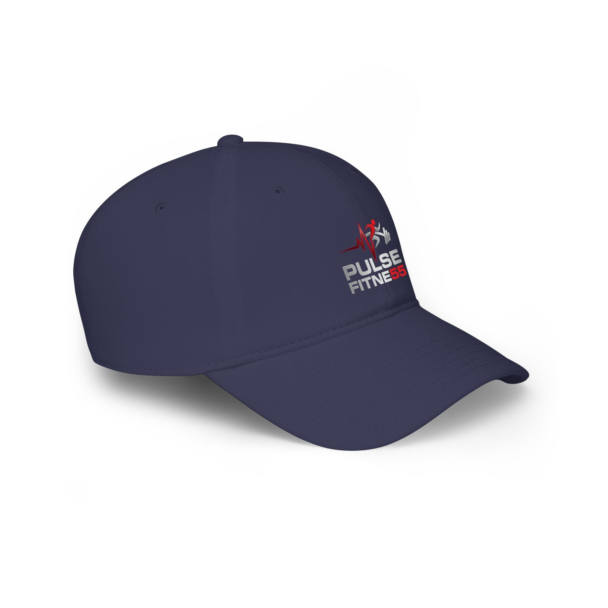 Pulse Fitness Low Profile Baseball Cap — Embroidered Gym Hat