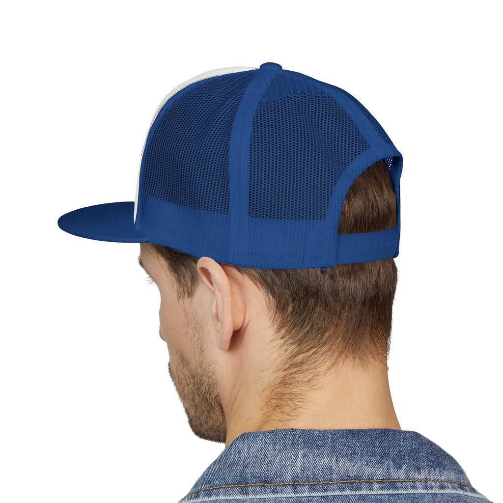 Trucker Cap — Sunset Palm Island Embroidered Beach Hat