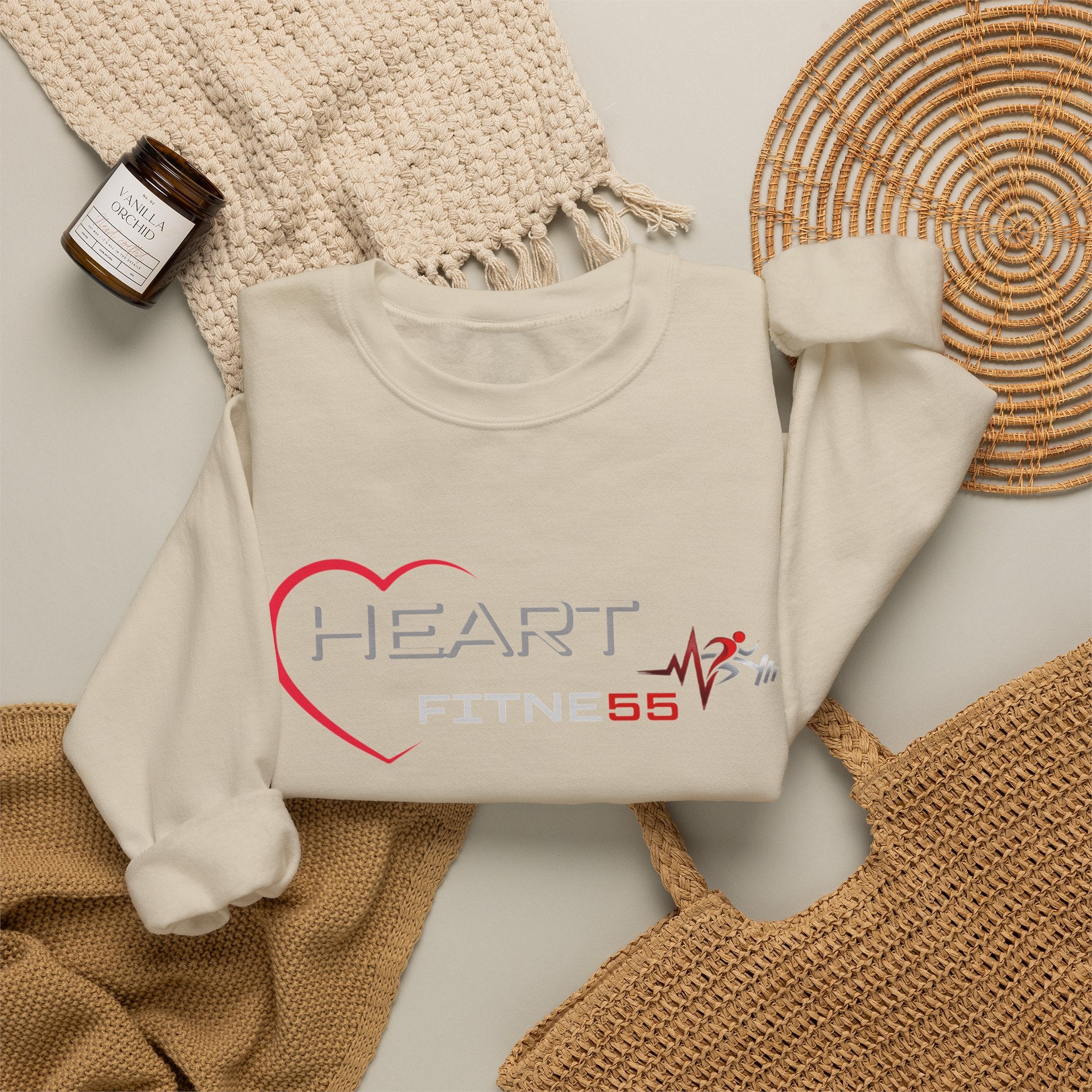 Women's (Heart Fitne55) Heavy Blend™ Crewneck Sweatshirt