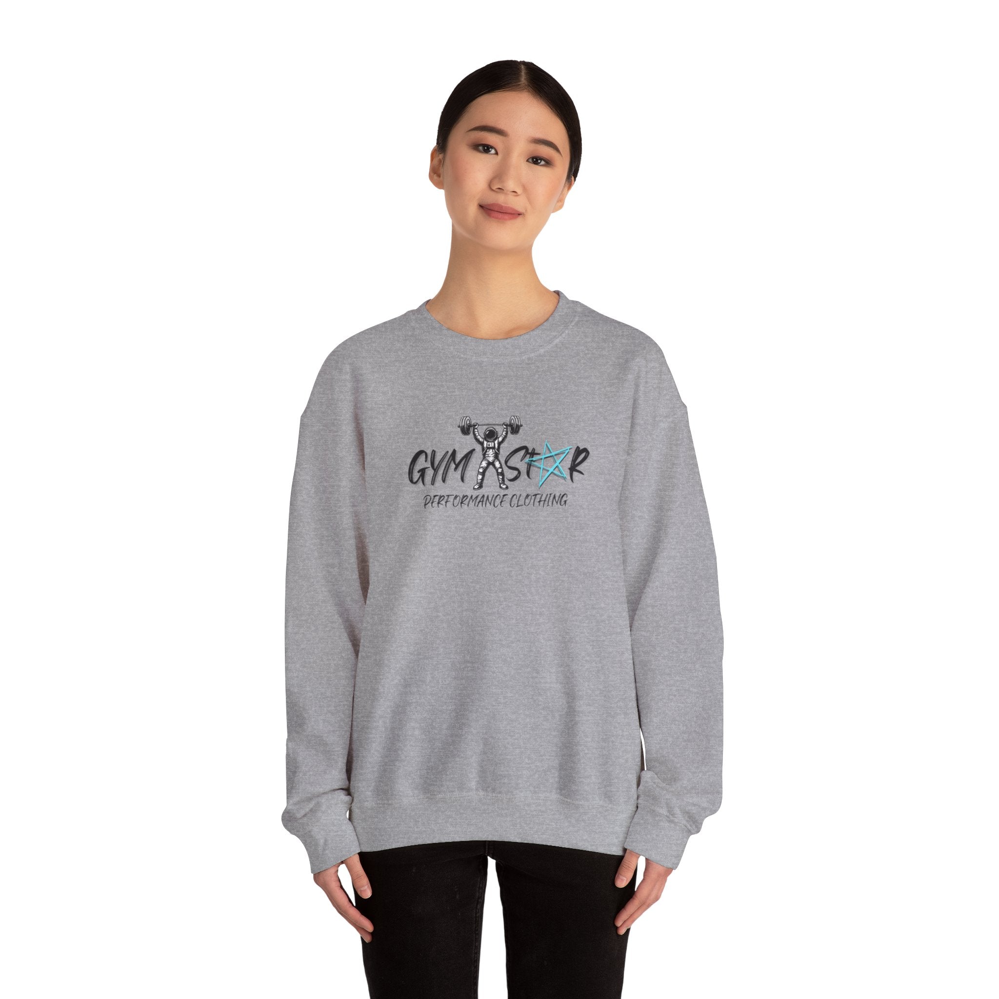 Gym Star Crewneck Sweatshirt – 'Gym Star Performance Clothing' Athletic Pullover