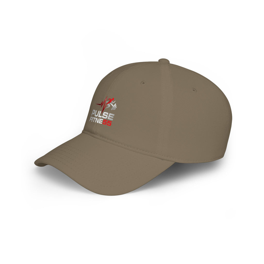 Pulse Fitness Low Profile Baseball Cap — Embroidered Gym Hat
