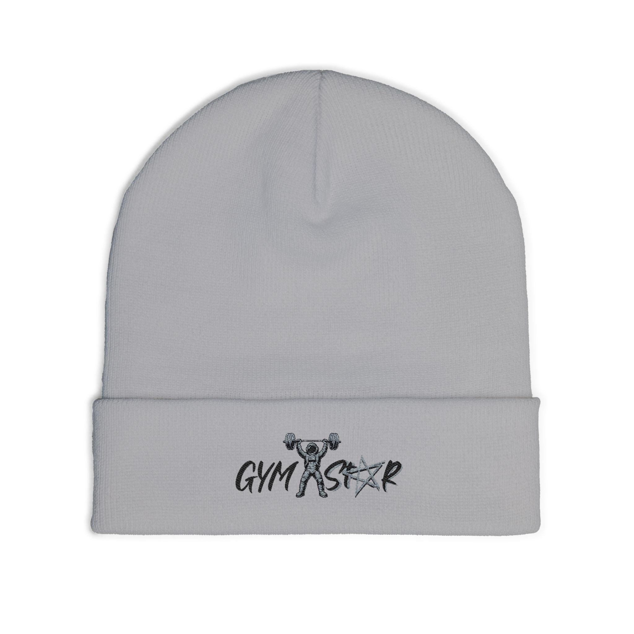 Gym Strong Embroidered Knit Beanie