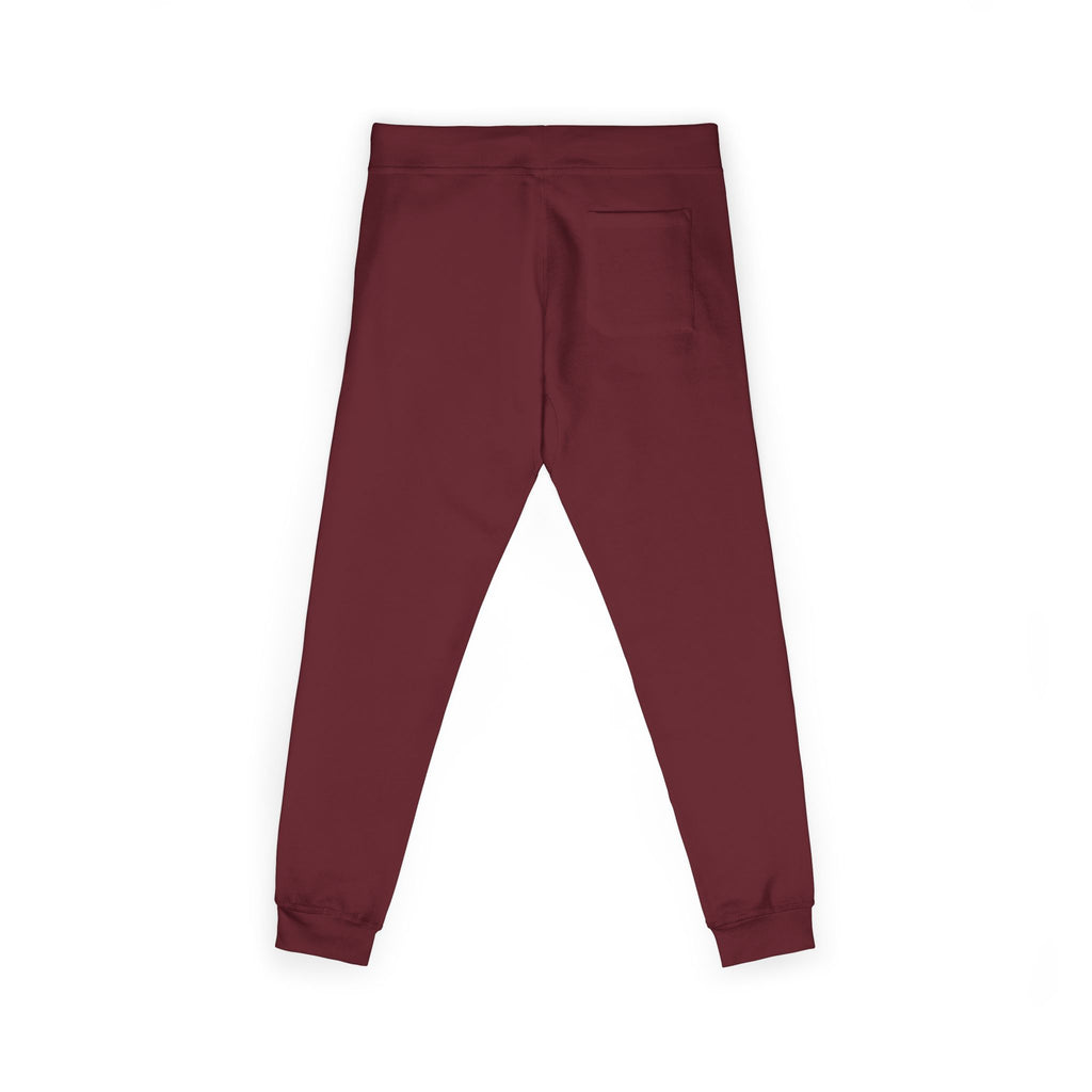 Embroidered Minimalist White Fleece Sweatpants — Cozy Everyday Joggers