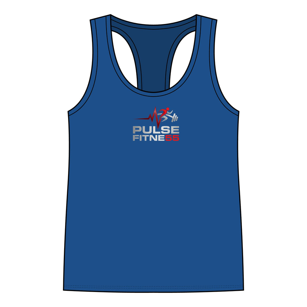 Pulse Fitness Racerback Tank Top — Women’s Workout Tank with Heartbeat Logo