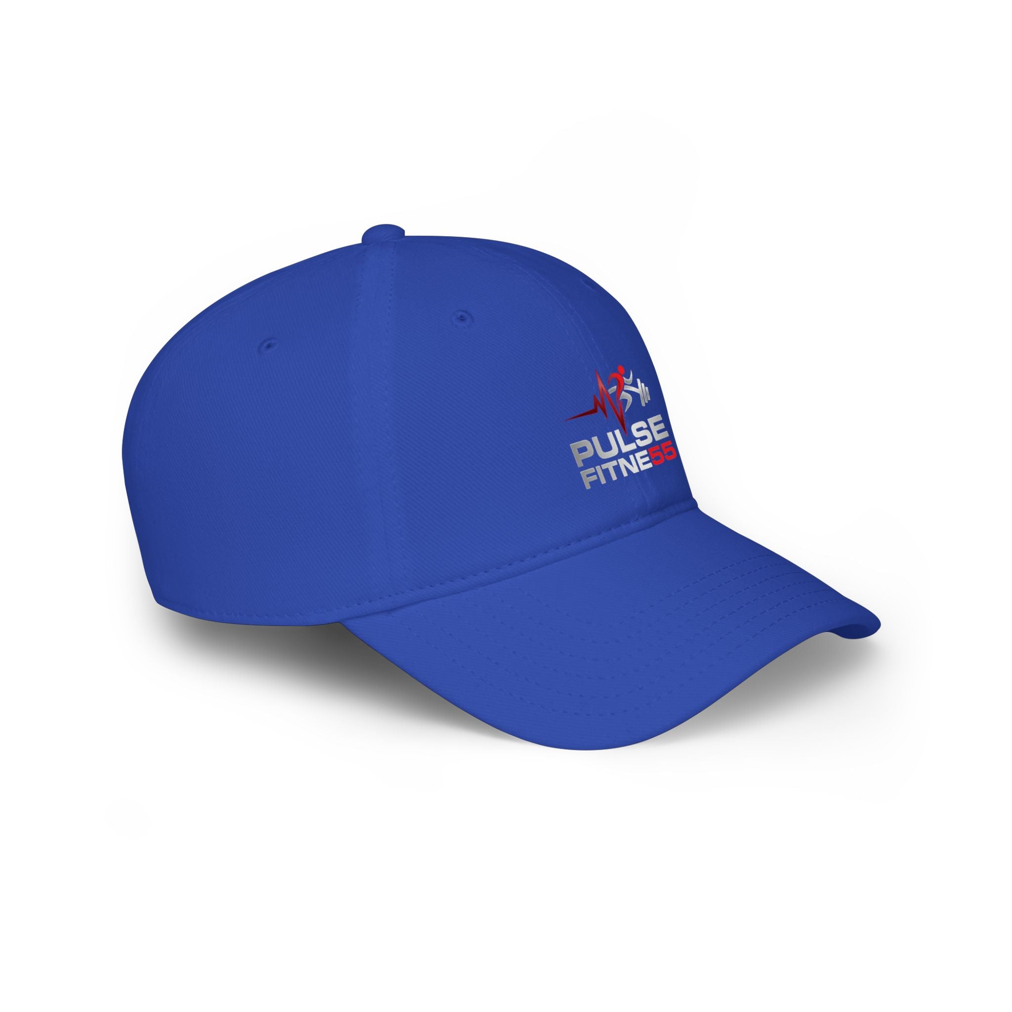 Pulse Fitness Low Profile Baseball Cap — Embroidered Gym Hat