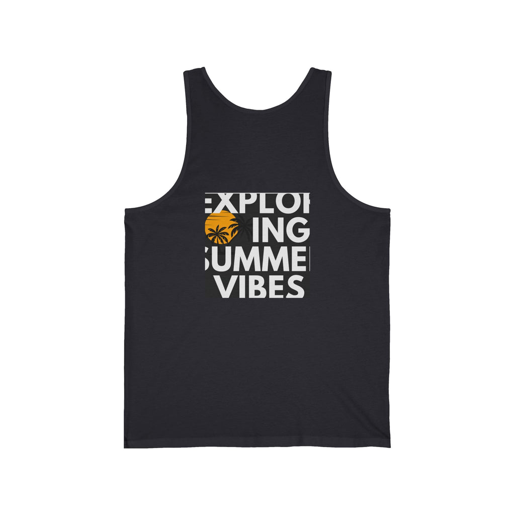 Summer Palm Tank Top — 'Summer Vibes' Sunset Beach Graphic Tank